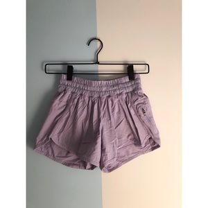 Lululemon lilac running shorts